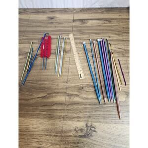 Large Lot Of Knitting Needles And More Boye